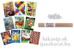 Játékos papír lőlap - 10 x játék + 50 feltűző